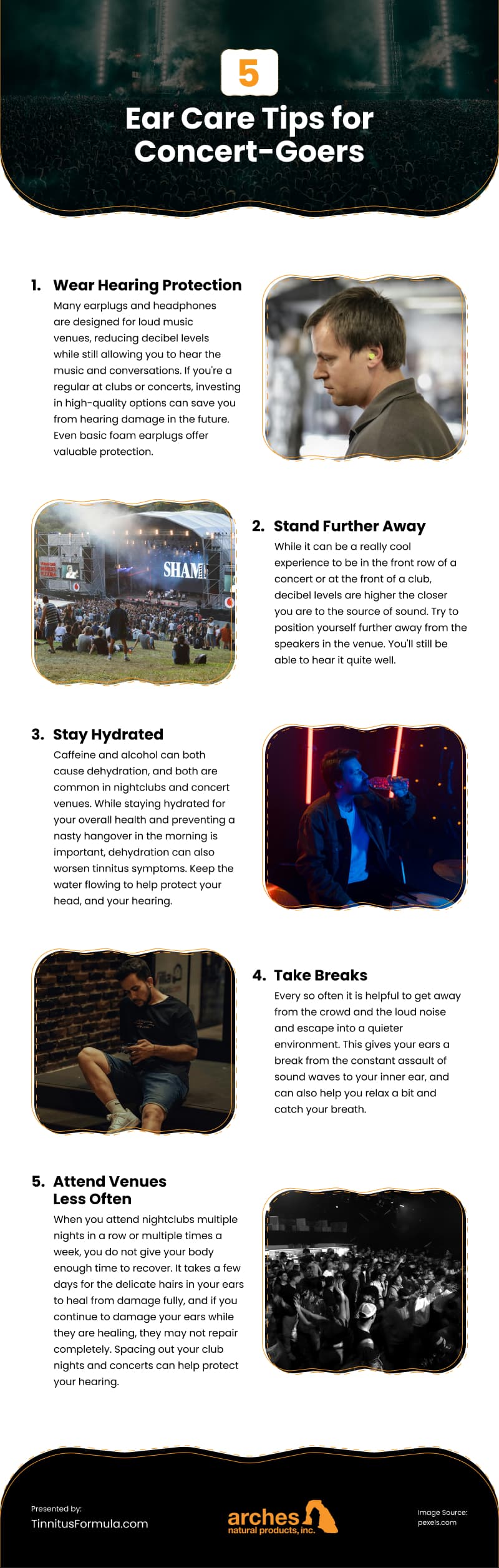5 Ear Care Tips for Concert-Goers Infographic