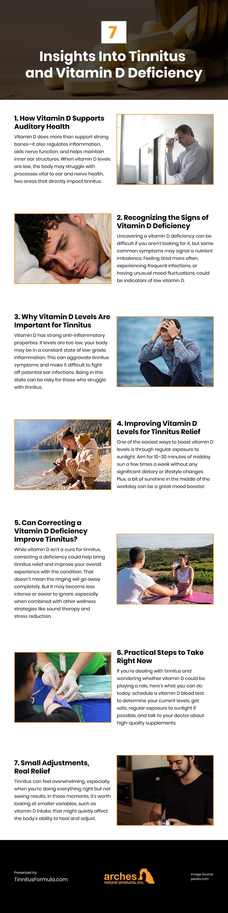 7 Insights Into Tinnitus and Vitamin D Deficiency Infographic